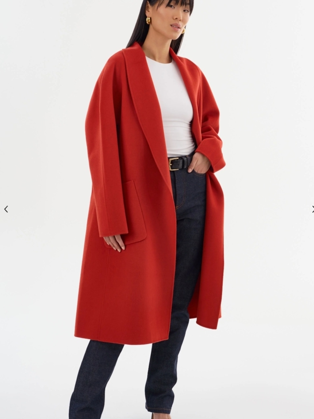 THARA | Shawl Collar Wool Coat
